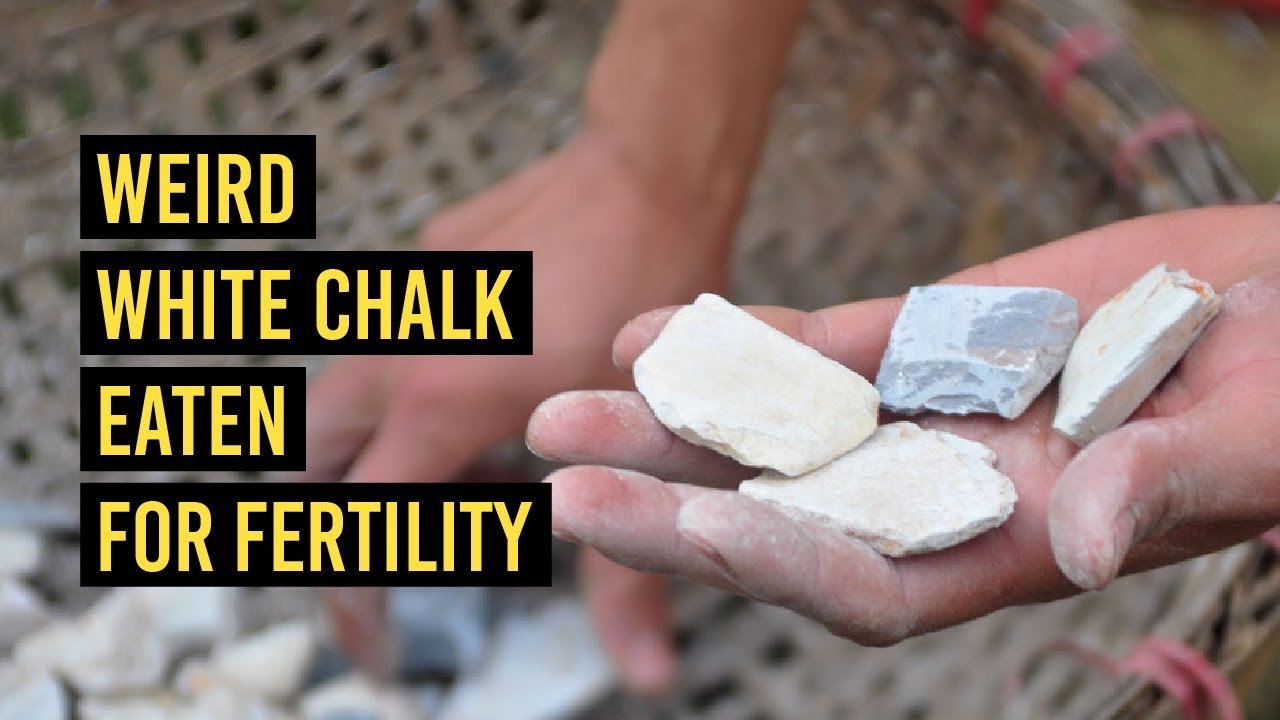 Weird White Chalk Eaten for Fertility